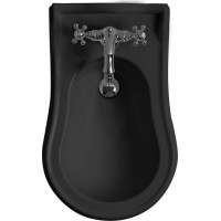 Kerasan RETRO bidet stojaci 39x61cm, čierna mat 102231
