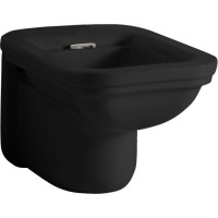 Kerasan WALDORF bidet závesný 37x55cm, čierna mat 4125K7