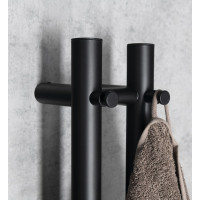 Sapho PAPINADO elektrický sušiak uterákov 109x1200mm, 40W, čierna mat ER340