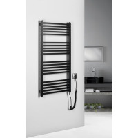 Sapho METRO-E elektrické vykurovacie teleso rovné 500x1060 mm, 400 W, čierna mat ME410B