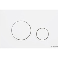 SCHWAB SCHWAB VELA ovládacie tlačidlo, 247x165 mm, biela lesk P47-0130-0253