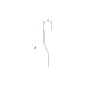 Gelco SARA panel čelný 120x75cm, výška 10cm, ľavý GP12075L