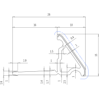 Polysan Krycia lišta pre vane a vaničky, 1200x1000mm, 2x roh, 2x zakončenie, biela 91021