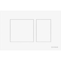 SCHWAB SCHWAB CERES ovládacie tlačidlo, 246x159 mm, biela lesk P67-0130-0250