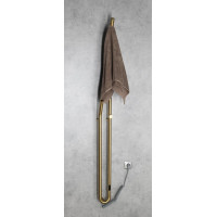 Sapho DUOPASSO elektrický sušiak uterákov s časovačom, 122x1700mm, 45 W, zlato mat ER830