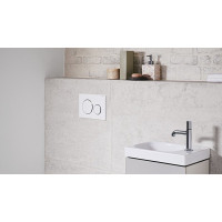 Geberit GEBERIT SIGMA20 ovládacie tlačidlo, biela lesk/chróm 115.882.KJ.1