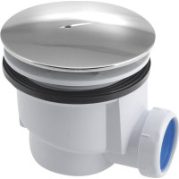 Aqualine Vaničkový sifón, priemer otvoru 90mm, DN40, krytka ABS/chróm PF408