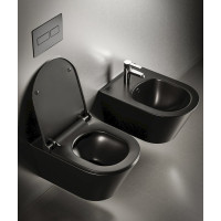 Sapho AVVA bidet závesný 35, 5x53 cm, čierna mat 100324-110