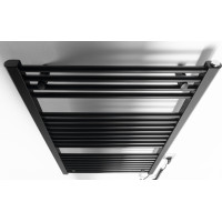 Aqualine DIRECT-E elektrické vykurovacie teleso rovné 600x960 mm, 400 W, čierna ILE96TB