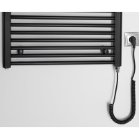 Aqualine DIRECT-E elektrické vykurovacie teleso rovné 600x960 mm, 400 W, čierna ILE96TB