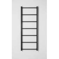 Sapho SHICK nástenný držiak uterákov 500x1344 mm, okrúhly, čierna mat SH500B
