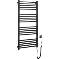 Sapho METRO-E elektrické vykurovacie teleso rovné 500x1060 mm, 400 W, čierna mat ME410B