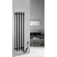 Sapho PAPINADO elektrický sušiak uterákov 263x1200mm, 85W, čierna mat ER350