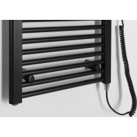 Aqualine DIRECT-E elektrické vykurovacie teleso rovné 450x1320 mm, 400 W, čierna ILE34TB