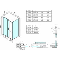 Gelco DRAGON sprchové dvere 1400mm, číre sklo GD4614