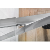 Aqualine AMICO sprchové dvere výklopné 820-1000x1850mm, číre sklo G80