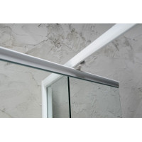 Aqualine AMICO sprchové dvere výklopné 1040-1220x1850mm, číre sklo G100