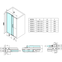 Gelco DRAGON sprchové dvere 1500mm, číre sklo GD4615