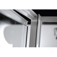 Aqualine AMICO sprchové dvere výklopné 1040-1220x1850mm, číre sklo G100