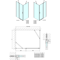 Polysan ZOOM LINE sprchové dvere 1500mm, číre sklo ZL1315
