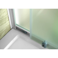 Aqualine AMADEO posuvné sprchové dvere 1100 mm, sklo Brick BTS110