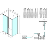 Gelco SIGMA SIMPLY sprchové dvere posuvné 1100 mm, číre sklo GS1111
