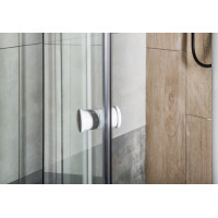 Aqualine AMICO sprchové dvere výklopné 820-1000x1850mm, číre sklo G80
