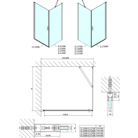 Polysan ZOOM LINE BLACK sprchové dvere 900mm, číre sklo ZL1290B