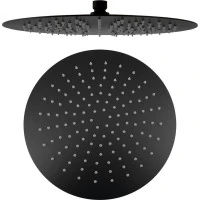 Sapho SLIM hlavová sprcha, priemer 300mm, čierna mat MS573B