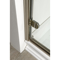 Gelco ANTIQUE sprchové dvere otočné, 900mm, ľavé, ČÍRE sklo, bronz GQ1290LC