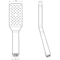 Sapho Ručná sprcha so samočistiacim systémom, 240mm, ABS/chróm 1204-30