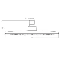 Bruckner Hlavová sprcha, priemer 230mm, ABS/chróm 621.300.1