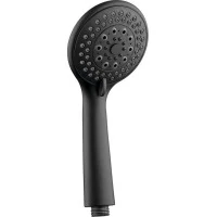 Aqualine Ručná masážna sprcha, 3 režimy sprchovania, priemer 100mm, ABS/čierna mat SC106