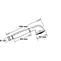 Sapho ANTEA ručná sprcha, 180mm, mosadz/ružové zlato DOC27