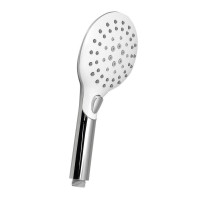 Sapho Ručná masážna sprcha s tlačidlom, 6 režimov sprchovania, priemer 120mm, ABS/chróm/biela 1204-20