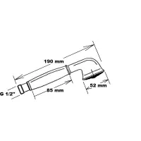 Sapho ANTEA ručná sprcha, 180mm, mosadz/nikel DOC28