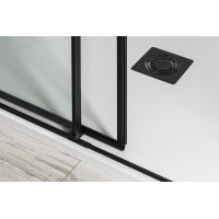 Polysan ALTIS LINE BLACK posuvné dvere 1370-1410mm, výška 2000mm, číre sklo AL4112B