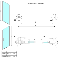 Gelco LORO sprchové dvere 700mm, číre sklo GN4470