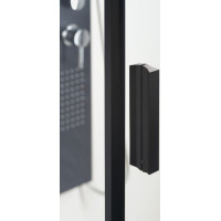Polysan ZOOM LINE BLACK sprchové dvere 1000mm, číre sklo ZL1310B