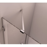 Polysan FORTIS EDGE sprchové dvere do niky 900mm, číre sklo, pravé FL1690R
