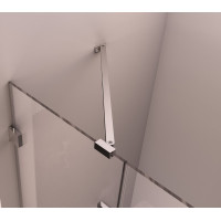 Polysan FORTIS EDGE sprchové dvere do niky 1000mm, číre sklo, ľavé FL1610L