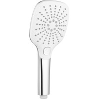 Sapho Ručná masážna sprcha s tlačidlom, 3 režimy sprchovania, 109x109mm, ABS/chróm 1204-52