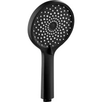 Sapho Ručná masážna sprcha, 4 režimy sprchovania, priemer 123mm, čierna mat 1204-10B