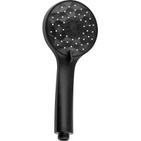 Sapho Ručná masážna sprcha, 4 režimy sprchovania, priemer 101mm, ABS/čierna mat 1204-02B