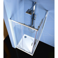 Polysan EASY LINE štvorcová sprchová zástena 900x900mm, číre sklo EL5115