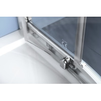 Polysan EASY LINE štvrťkruhová sprchová zástena 1200x800mm, L/R, číre sklo EL2315