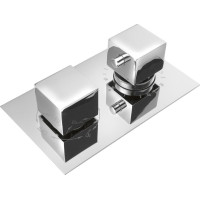 Sapho LATUS podomietková sprchová termostatická batéria, box, 3 výstupy, chróm 1102-63