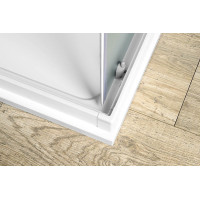 Aqualine ALAIN štvorcová sprchová zástena 900x900mm, sklo Brick BTQ900
