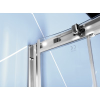 Polysan EASY LINE štvrťkruhová sprchová zástena 1100x800mm, L/R, číre sklo EL2415
