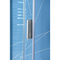Polysan EASY LINE štvorcová sprchová zástena 900x900mm, číre sklo EL5115
